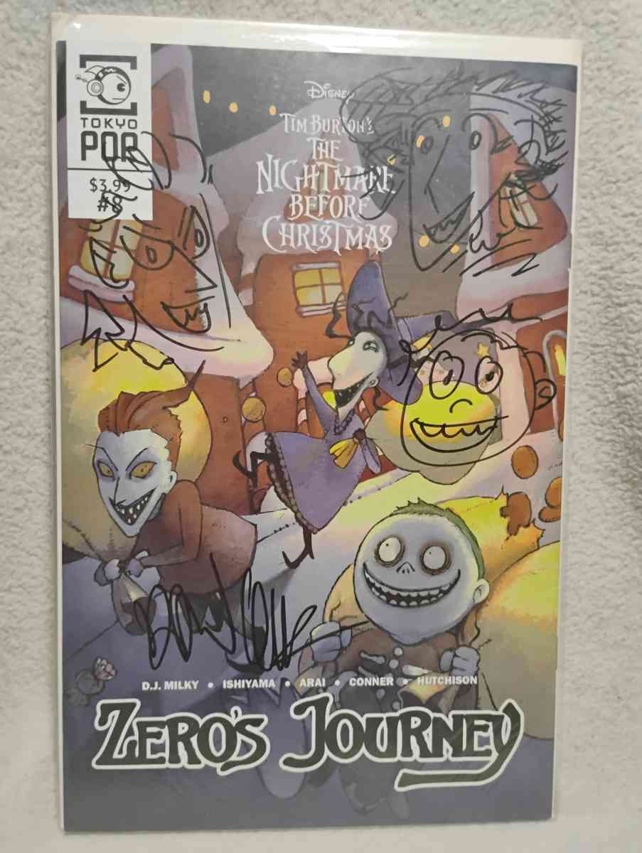 Nightmare before Christmas Zeros journey Issue 8 signed