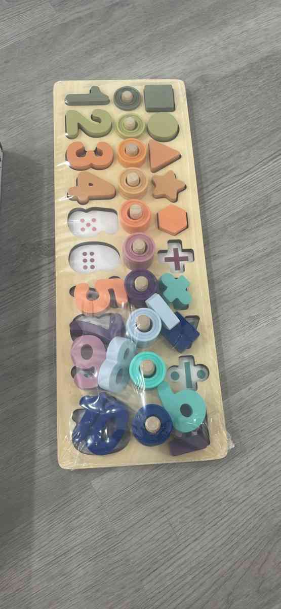 Toddler Montessori Toys Teaches Number Counting Math Stackin - Burlington, New Jersey