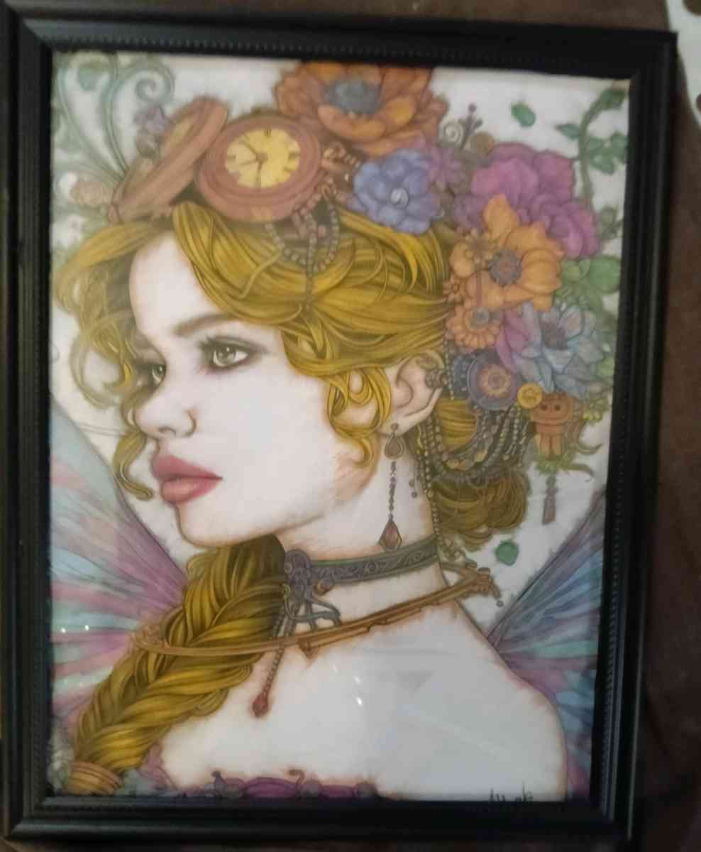 steampunk fairy colored and shaded with gel pens - Lufkin, Texas