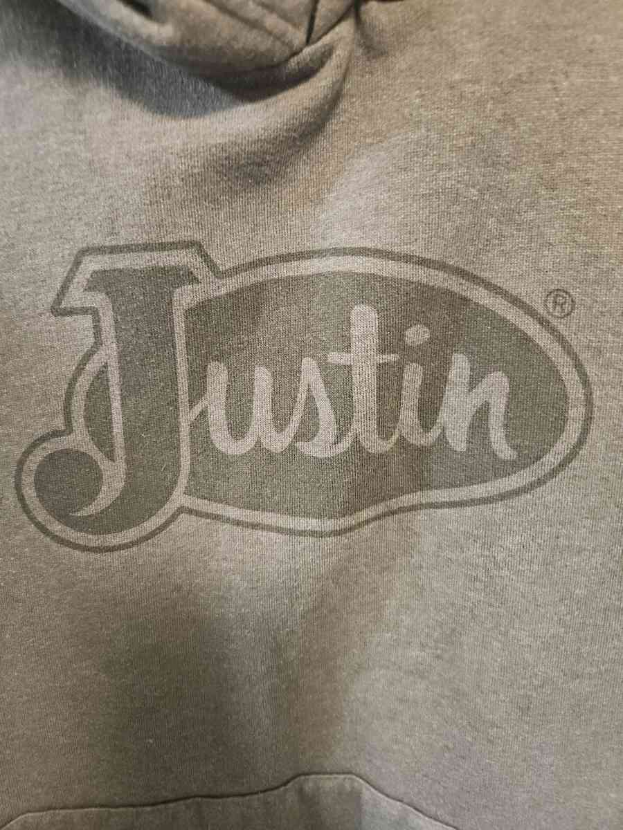 Justin Boots Mens Fleece Hoodie - Tulsa, Oklahoma - FleaMarketBay