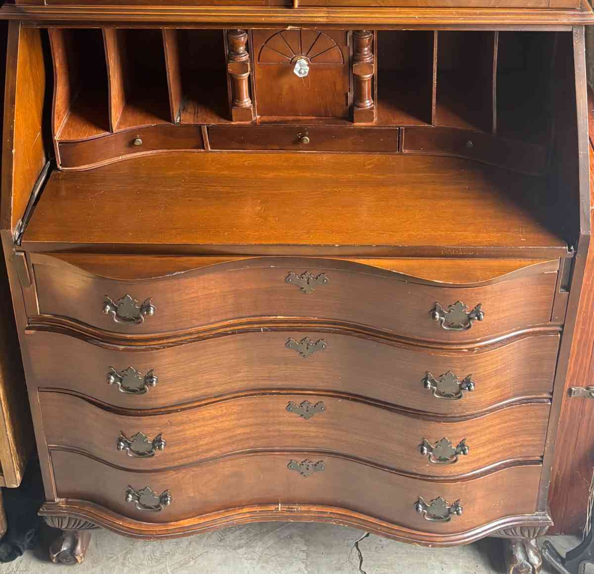 Antique Bassett Furniture Secretary Hutch Cabinet 1939 - Phoenix, Arizona - FleaMarketBay
