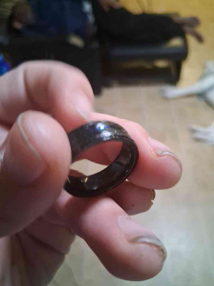 Wedding ring black and blue - Lancaster, Ohio - FleaMarketBay