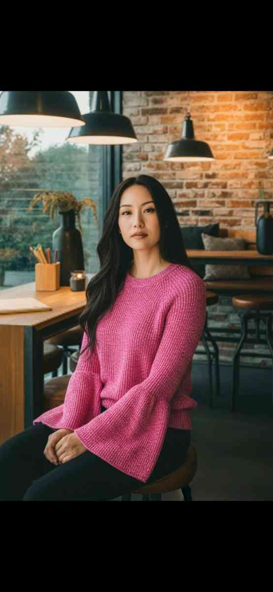 Knit Sweater G by Giuliana Bell Sleeve Pink Pullover - Joliet, Illinois