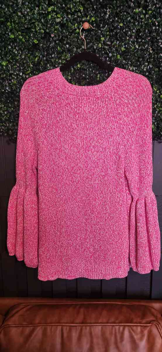 Knit Sweater G by Giuliana Bell Sleeve Pink Pullover - Joliet, Illinois - FleaMarketBay