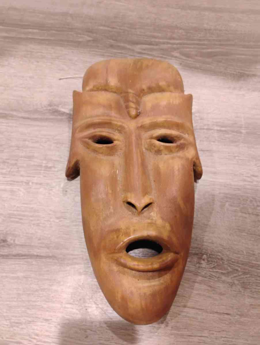 HandCarved Wooden Masks  Large Statement Wall Art Numbered - Cleveland, Texas - FleaMarketBay