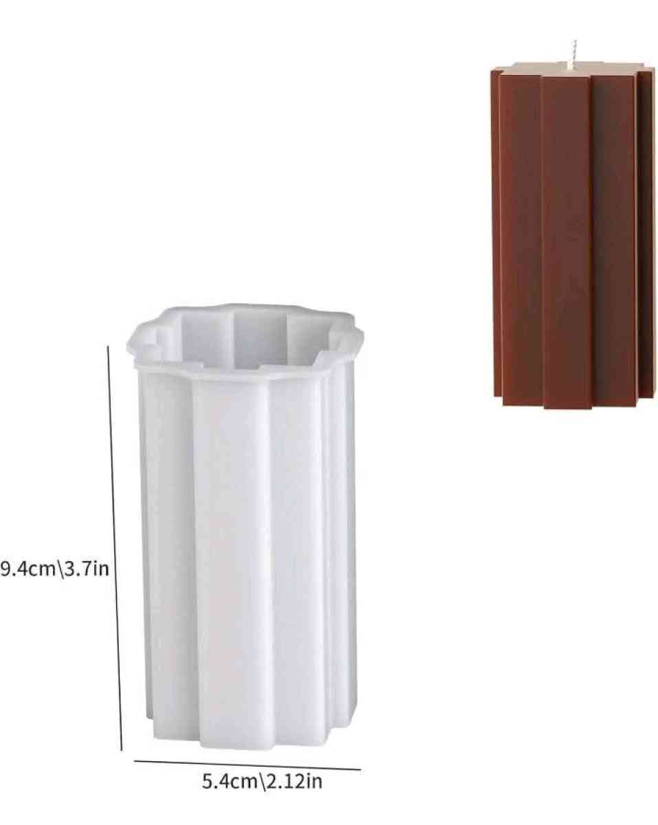 Orange Geometric Candle Design - Mount Prospect, Illinois - FleaMarketBay