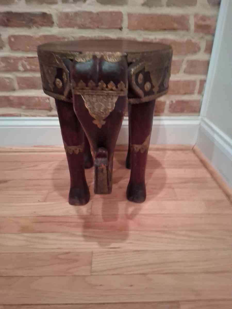 Wooden Elephant Stool