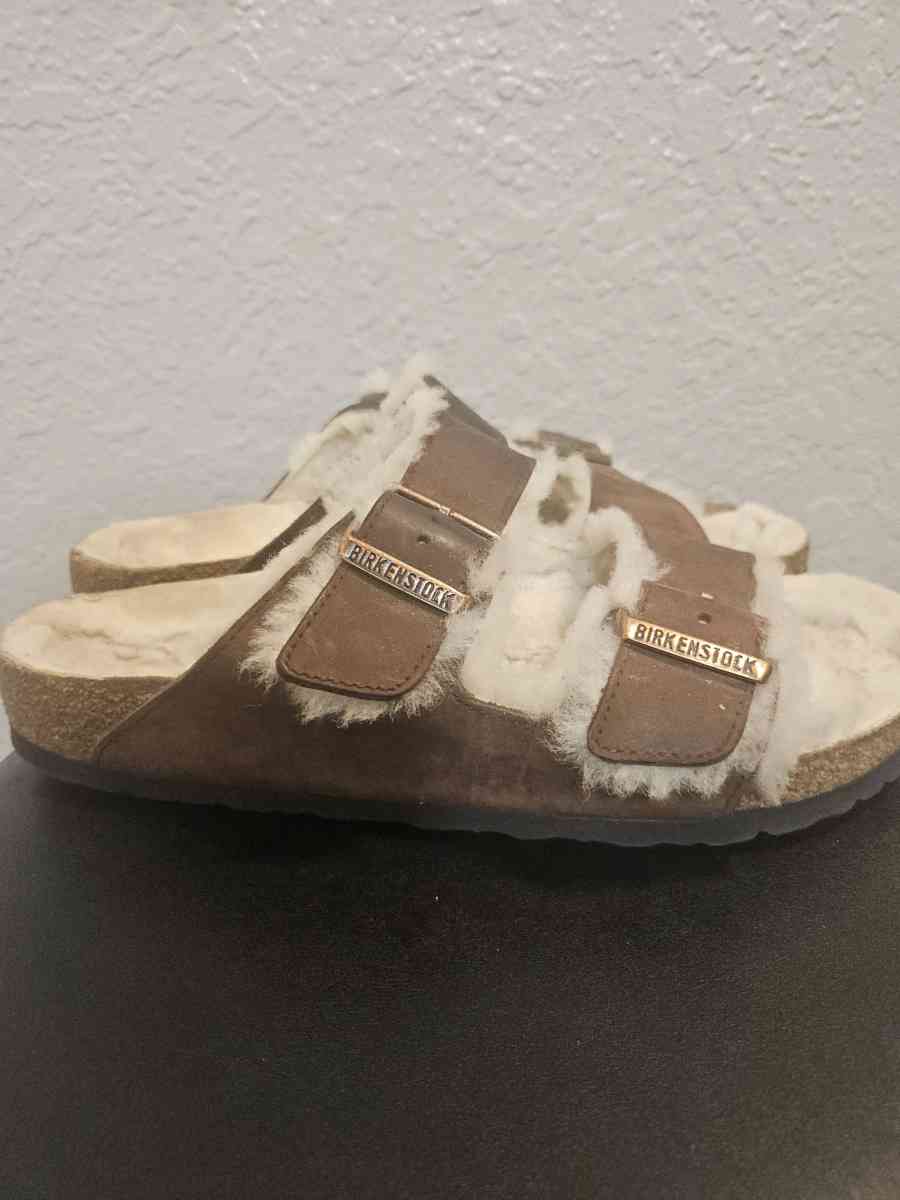 Birkenstock Arizona Fur Shearling Sandals - Tulsa, Oklahoma