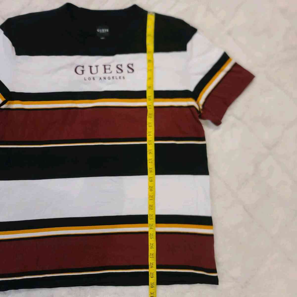 Guess Originals Tee TShirt Mens Large Embroidered Striped - Morrisville, North Carolina - FleaMarketBay