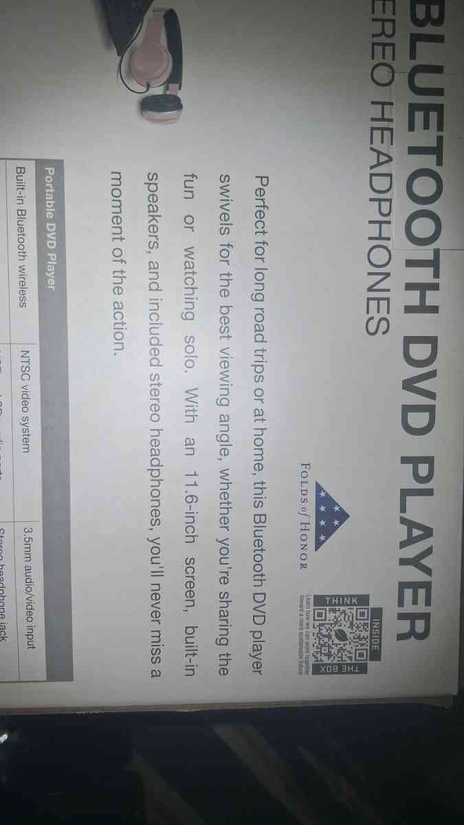 GPX Portable Bluetooth DVD Player - Michigamme, Michigan - FleaMarketBay