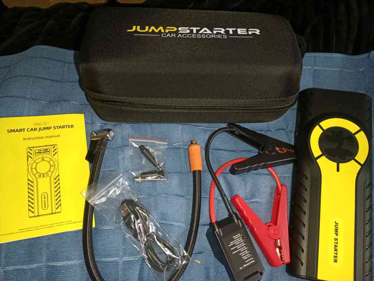 New 7000AMP Jump Starter with Tire Air Inflator - Wichita, Kansas - FleaMarketBay