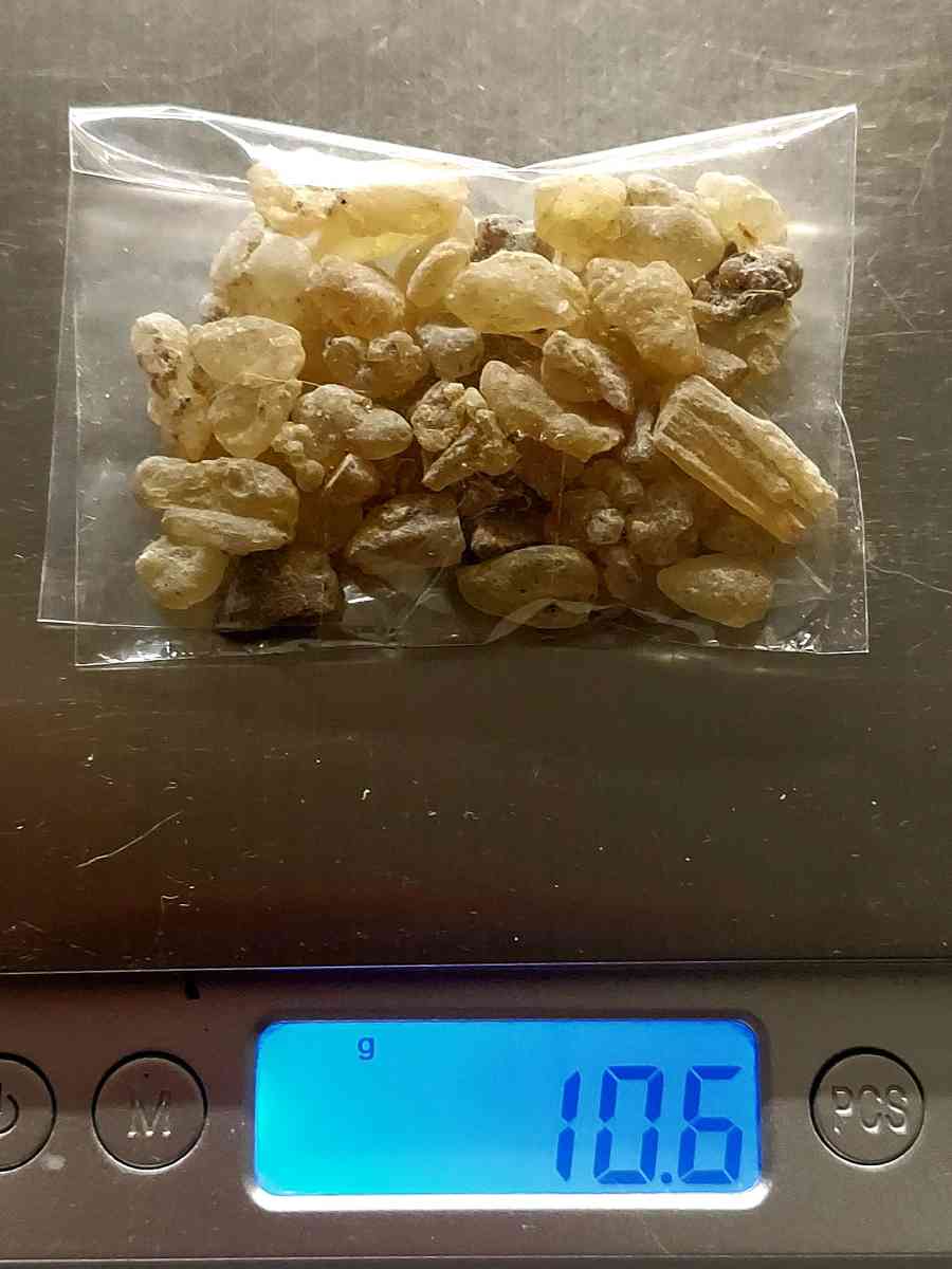 ORGANIC FRANKINCENSE NATURAL BURN CHURCH GREEK LADAN 10 GR