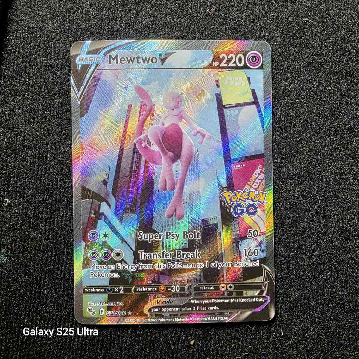 Pokemon alt art holo mewtwo NM - Theodore, Alabama