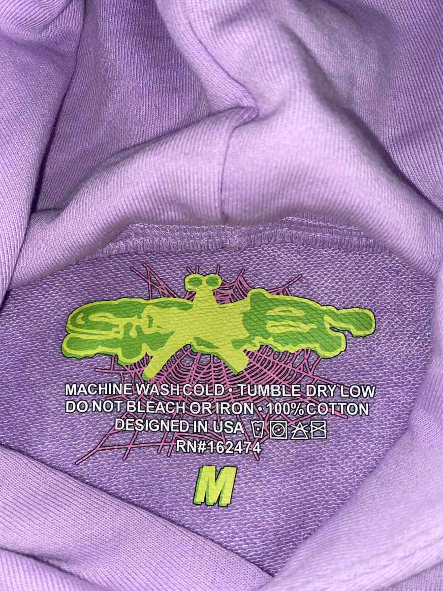 Purple Sp5der Hoodie - Huntington Station, New York - FleaMarketBay