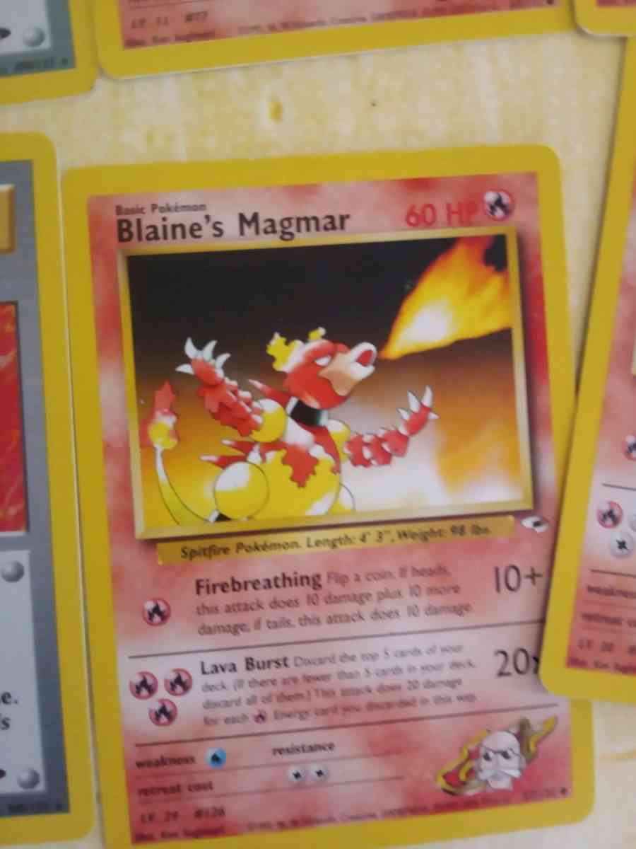 blane Pokemon cards - Mobile, Alabama - FleaMarketBay
