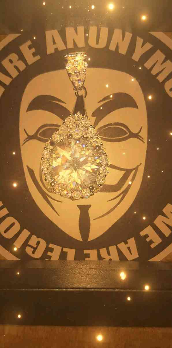 3ct PRICE DROP VVS1 D Moissanite Teardrop Pendant in S925 - Knoxville, Tennessee - FleaMarketBay