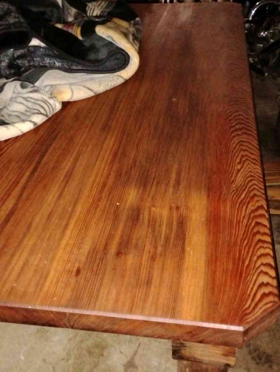 old growth redwood dining table seats 8 comfortably - Mendocino, California - FleaMarketBay