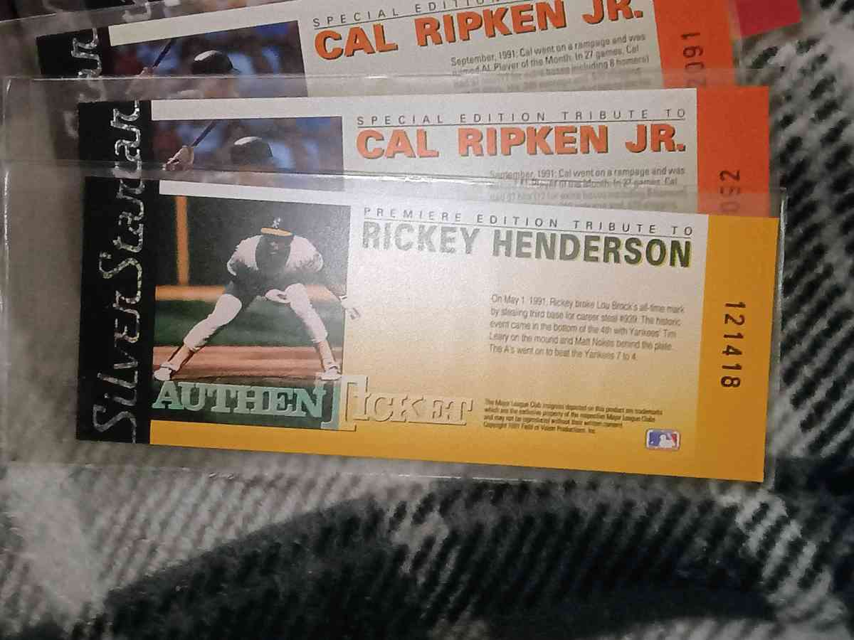 siverstar MLB tickets assorted - Seaford, Delaware - FleaMarketBay