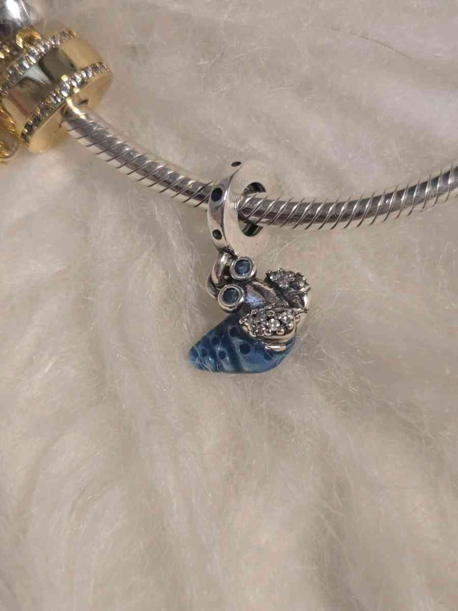 Glowinthedark Hermit Crab Dangle Charm for Pandora bracelet - Austin, Texas - FleaMarketBay
