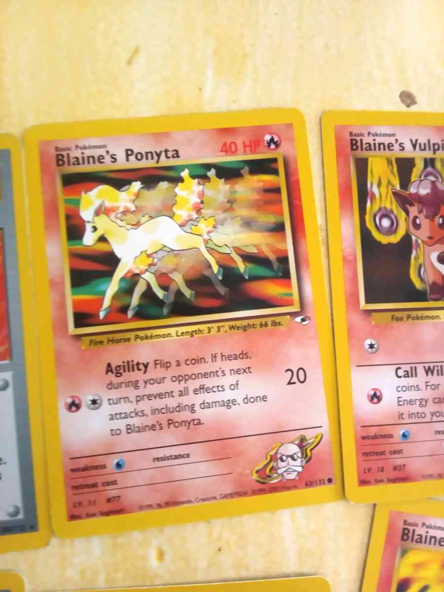blane Pokemon cards - Mobile, Alabama - FleaMarketBay