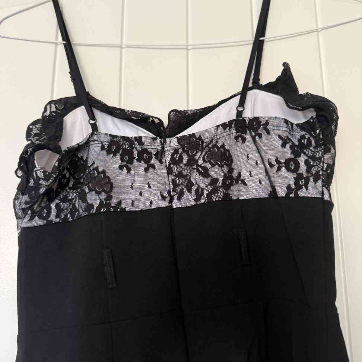 Black Lace Slip Dress with BuiltIn Bra  LingerieInspired Fit - Los Angeles, California - FleaMarketBay