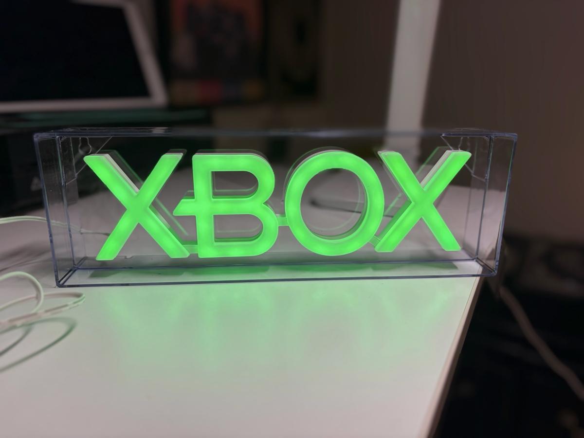 Xbox LED Neon Light  Green Logo Sign  Gamer Room Decor  Wall
