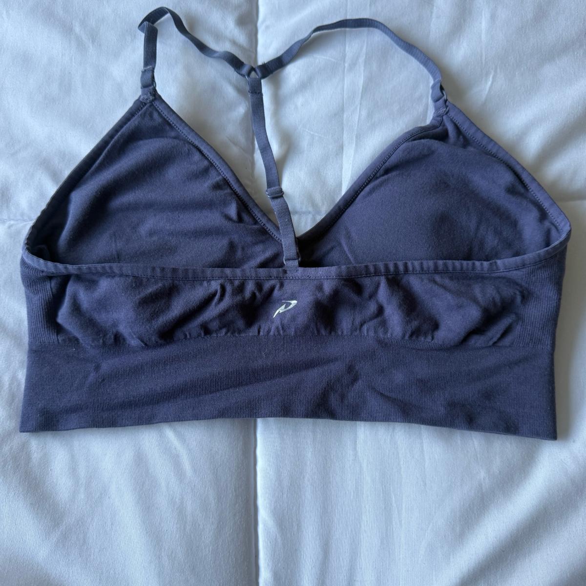 Purple Seamless Sports Bra  Racerback Adjustable Strap  Ligh - Los Angeles, California - FleaMarketBay