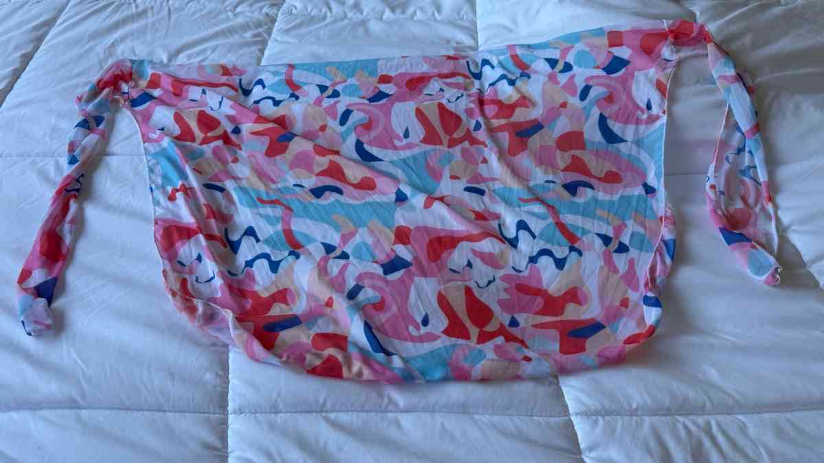 Colorful Abstract 3Piece Bikini Set w Padded Top  Sheer Wrap - Los Angeles, California - FleaMarketBay