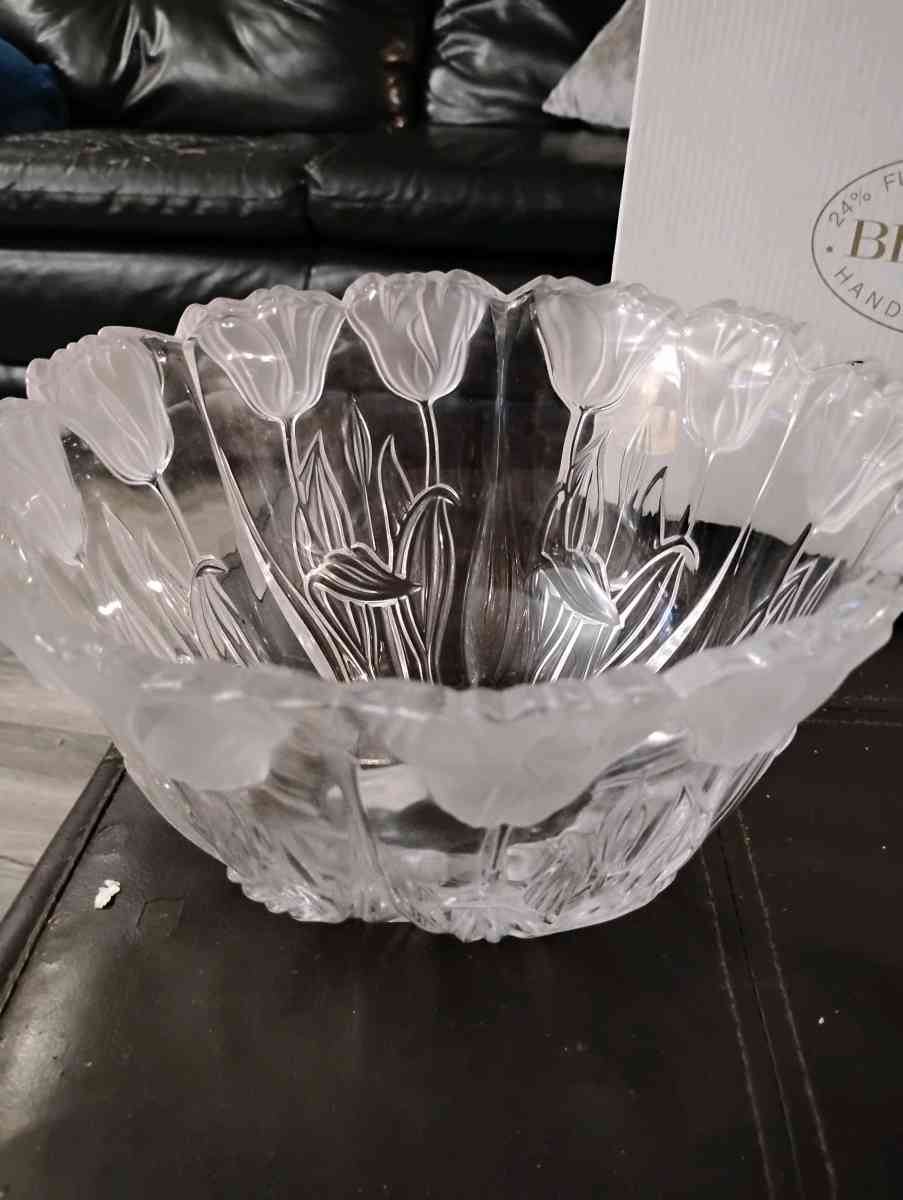 Block Crystal Tulip Bowl