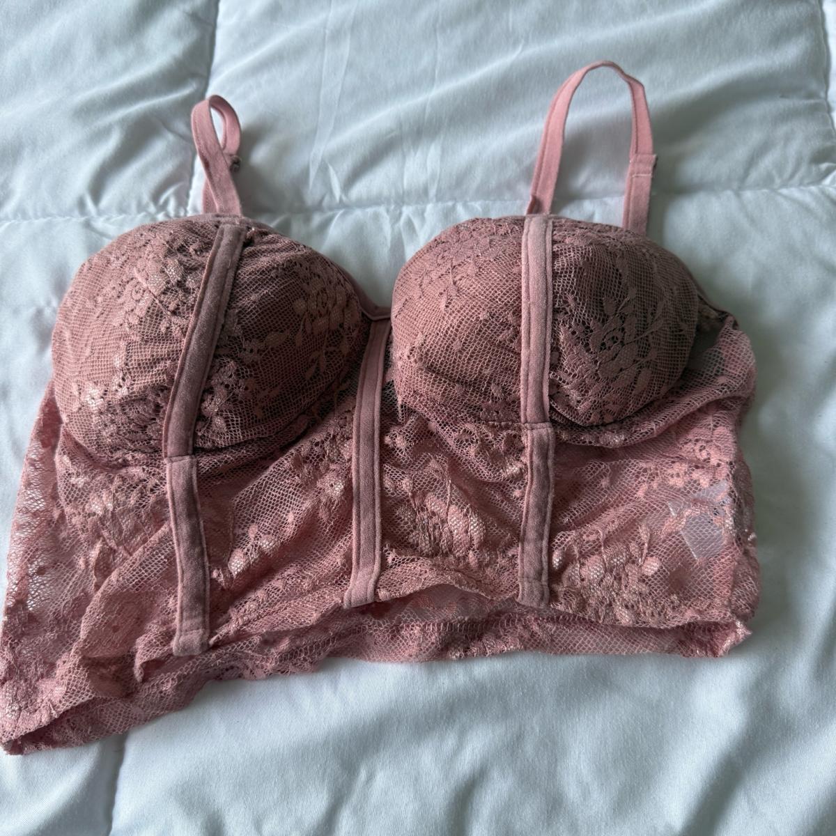 Dusty Rose Lace Longline Bralette  Size Small Papaya - Los Angeles, California