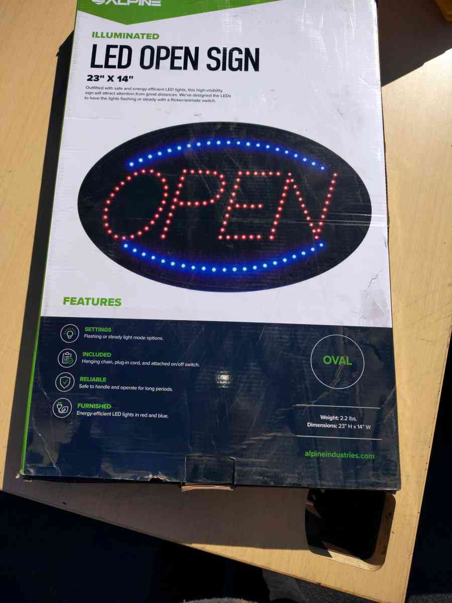 Alpine Led Open Sign