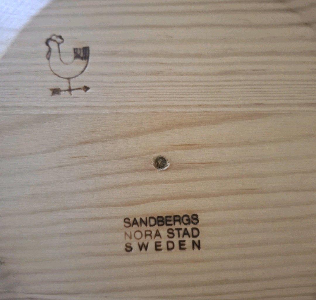 Rare Vintage Sanbergs Nora Stad Sweden 4 Wooden Pine Plates - Tampa, Florida - FleaMarketBay
