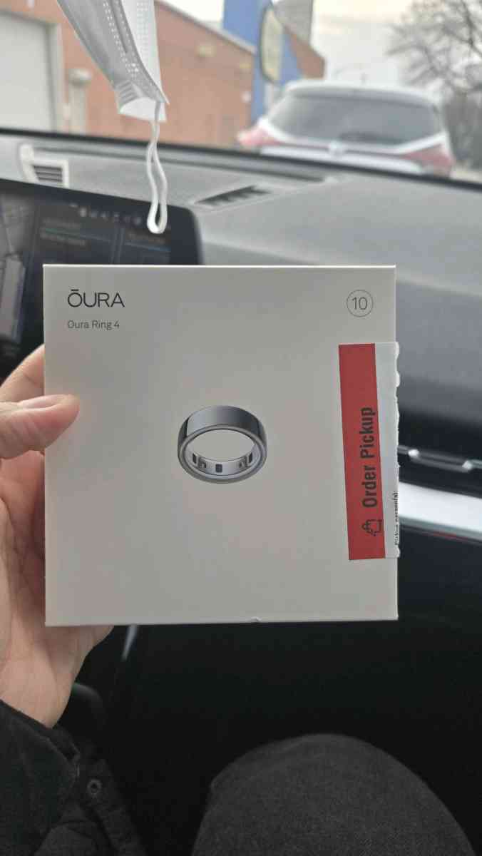 Oura Ring 4 Silver Size 10 New