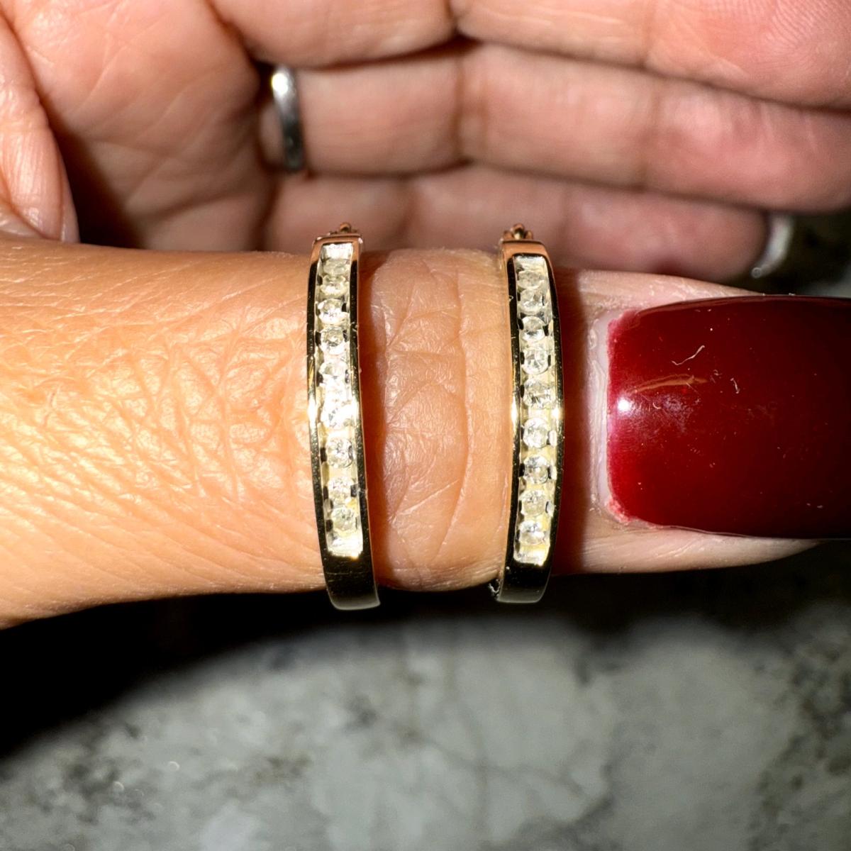 10k Gold Hoop Earrings - Arlington, Texas - FleaMarketBay