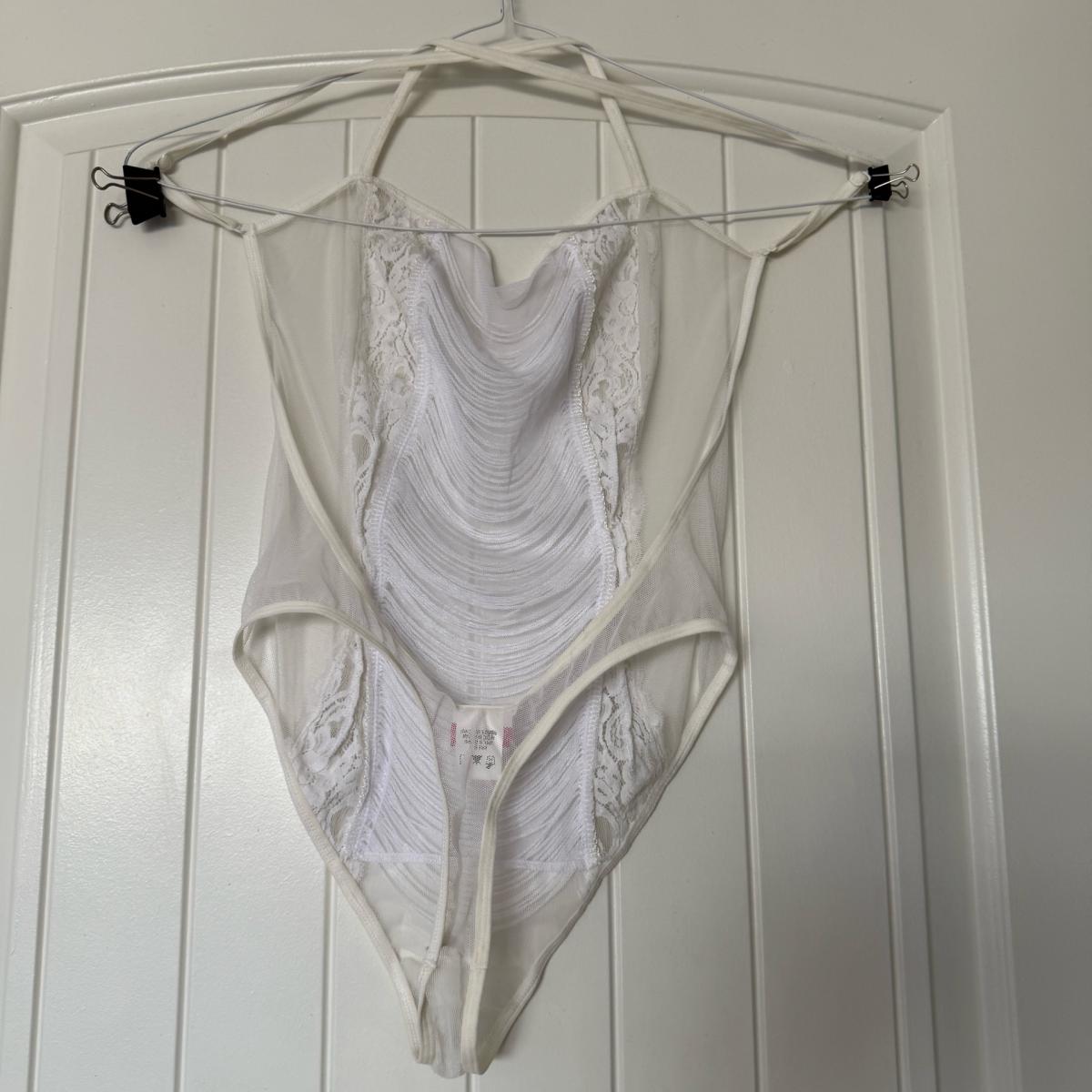 Brand New Sheer Lace  Mesh Teddy  Romantic Draped Front Deta - Los Angeles, California - FleaMarketBay