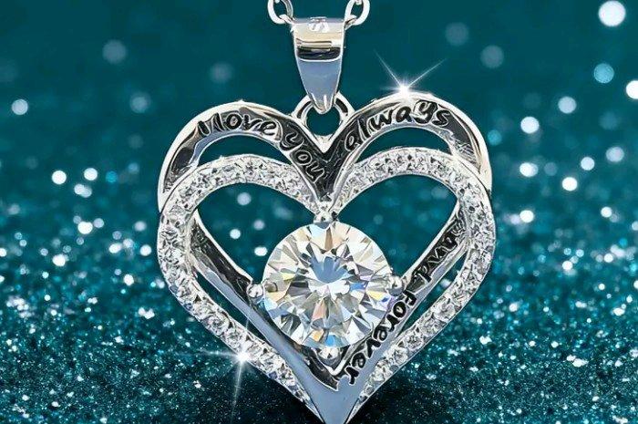 double heart necklace - Hartford, Alabama