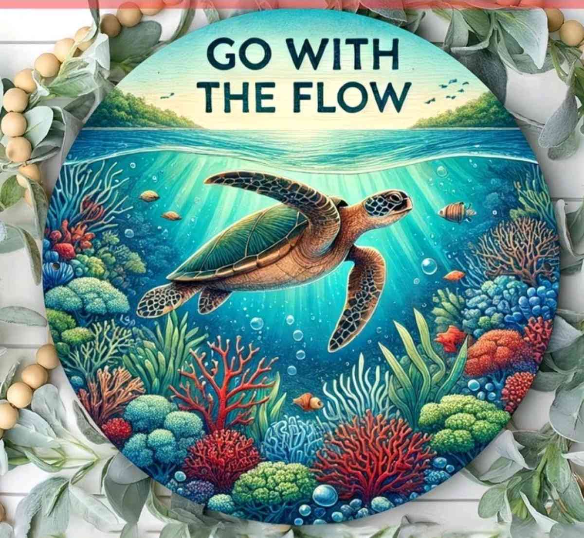 Go With The Flow Metal Wall Decor