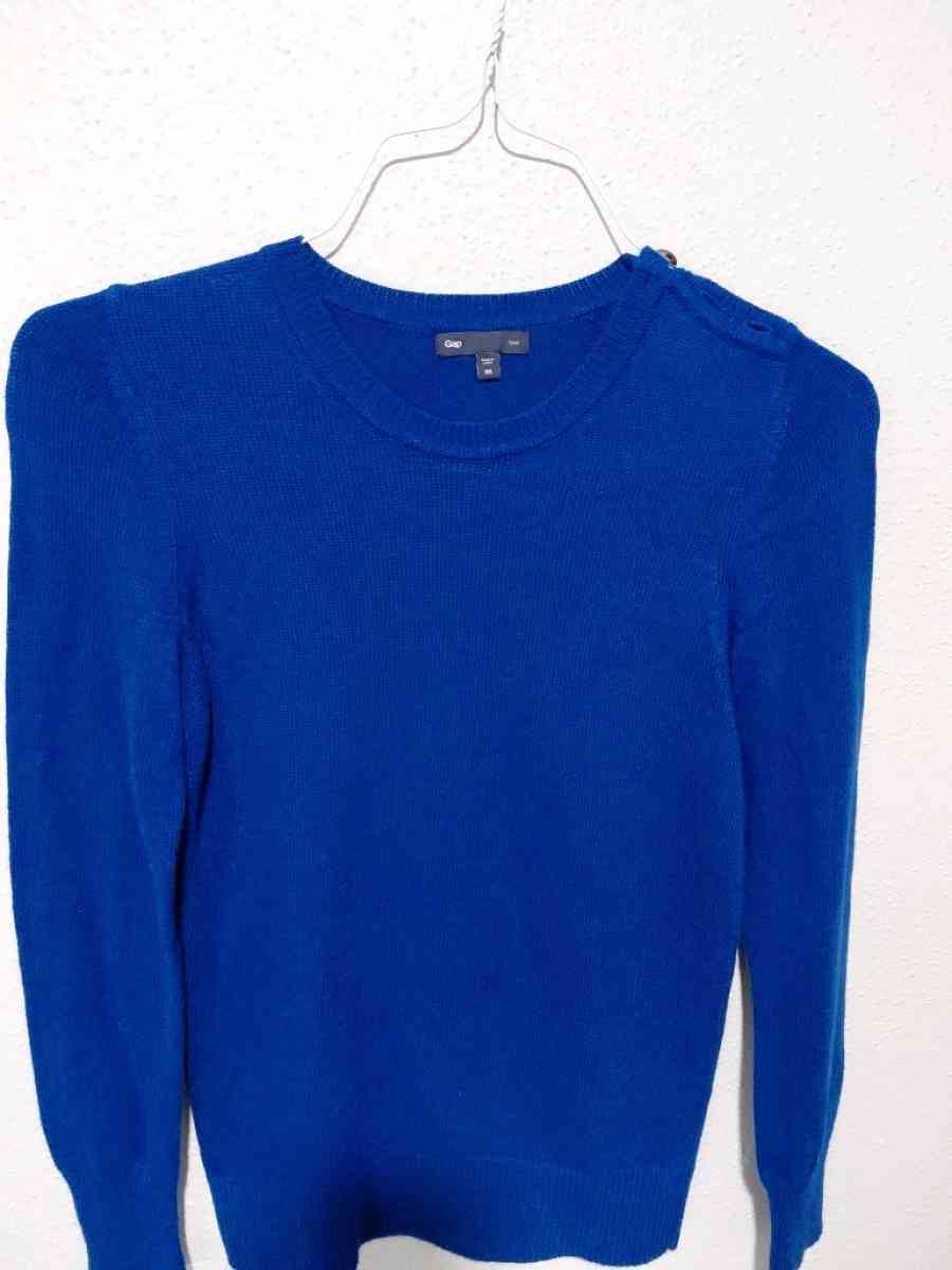 Cobalt blue cotton sweater with round neck from GAP size XS - Houston, Texas - FleaMarketBay