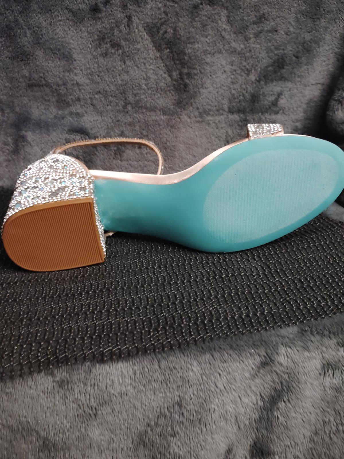 Betsey Johnson Mari Crystal Ankle Strap size 7 W - Virginia Beach, Virginia - FleaMarketBay