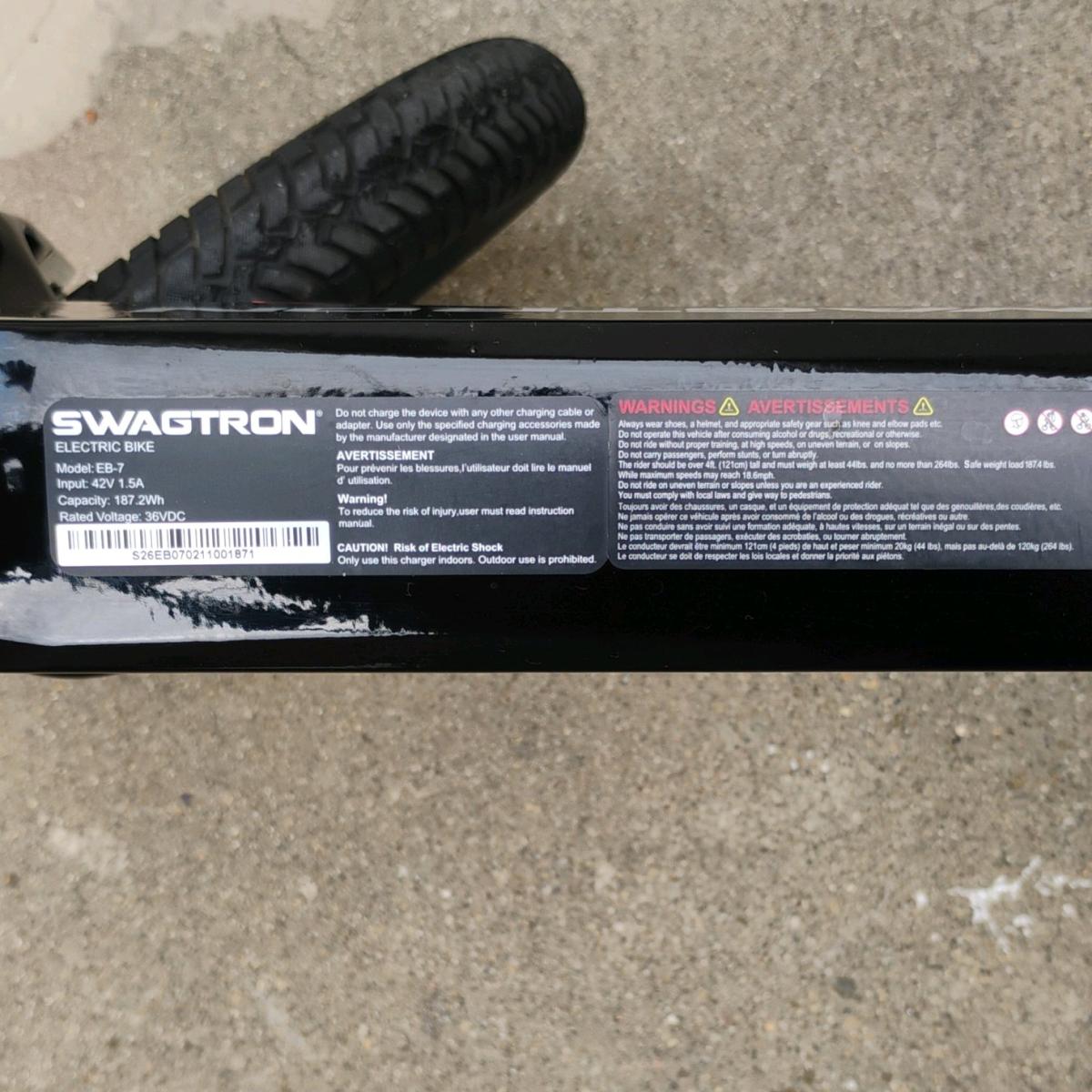 swagtron electric bike - Adelanto, California - FleaMarketBay