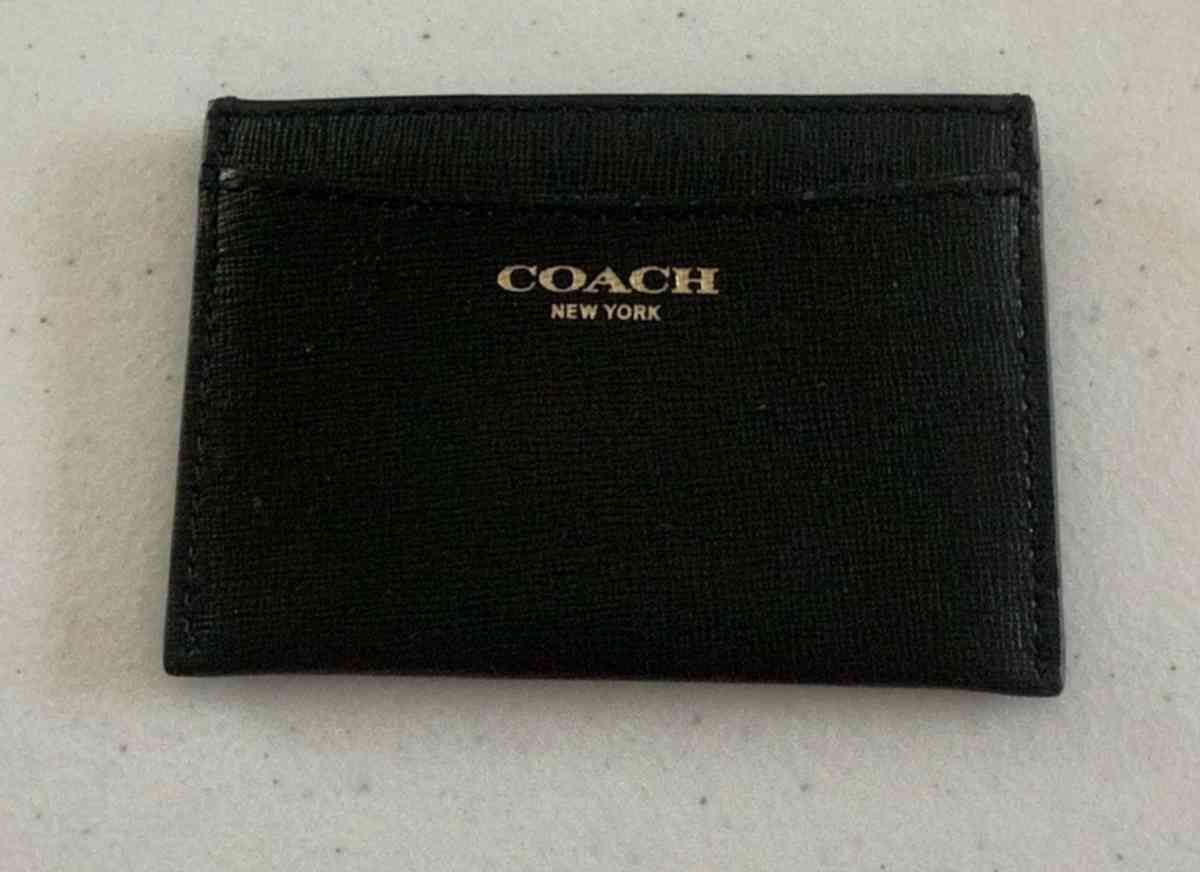 Authentic Coach New York Black Leather Card Holder Minimalis - Los Angeles, California