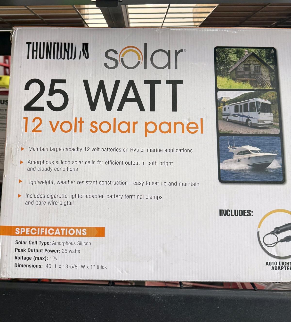 thunderbolt 12volt solar panel - Canton, Georgia