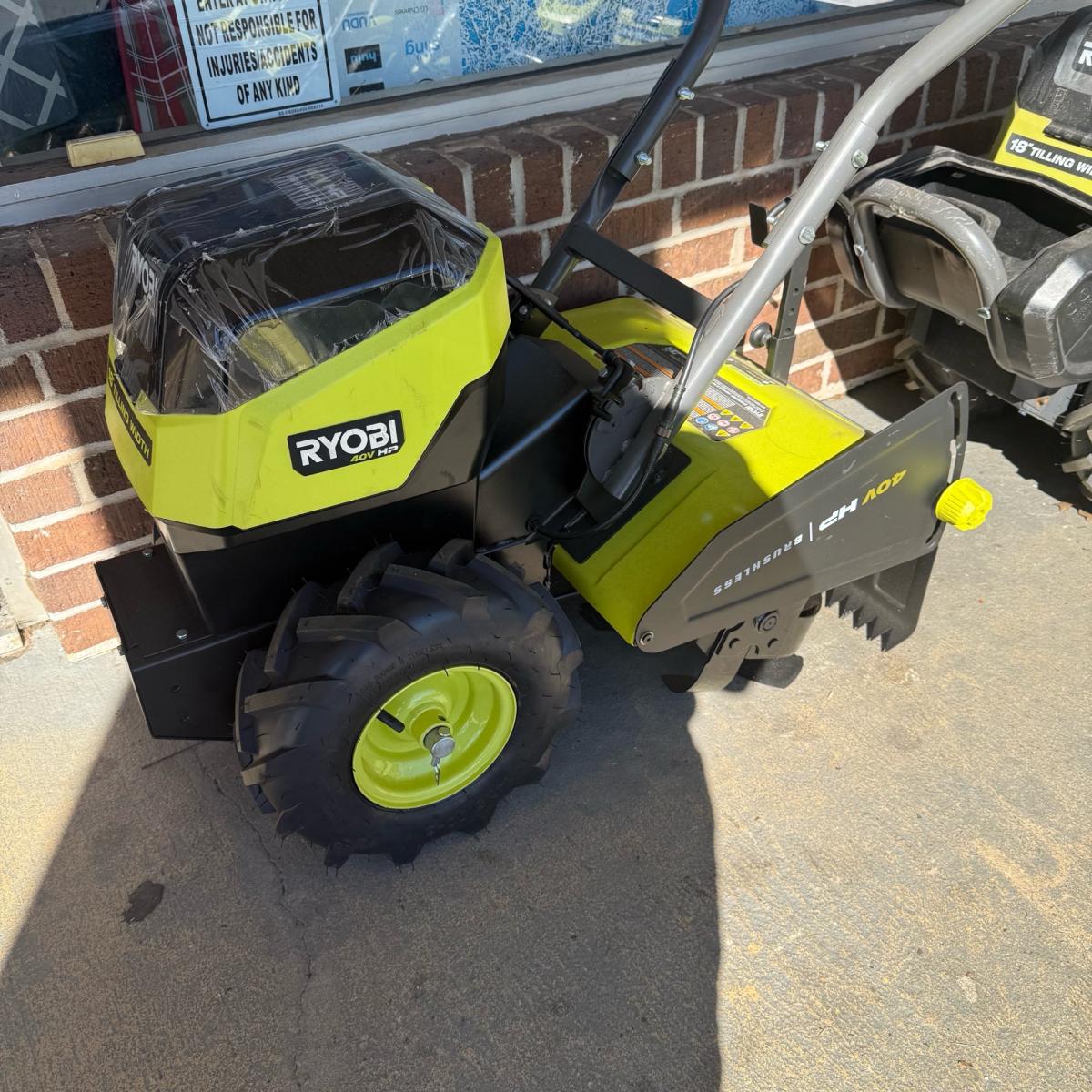 Ryobi 40v tiller