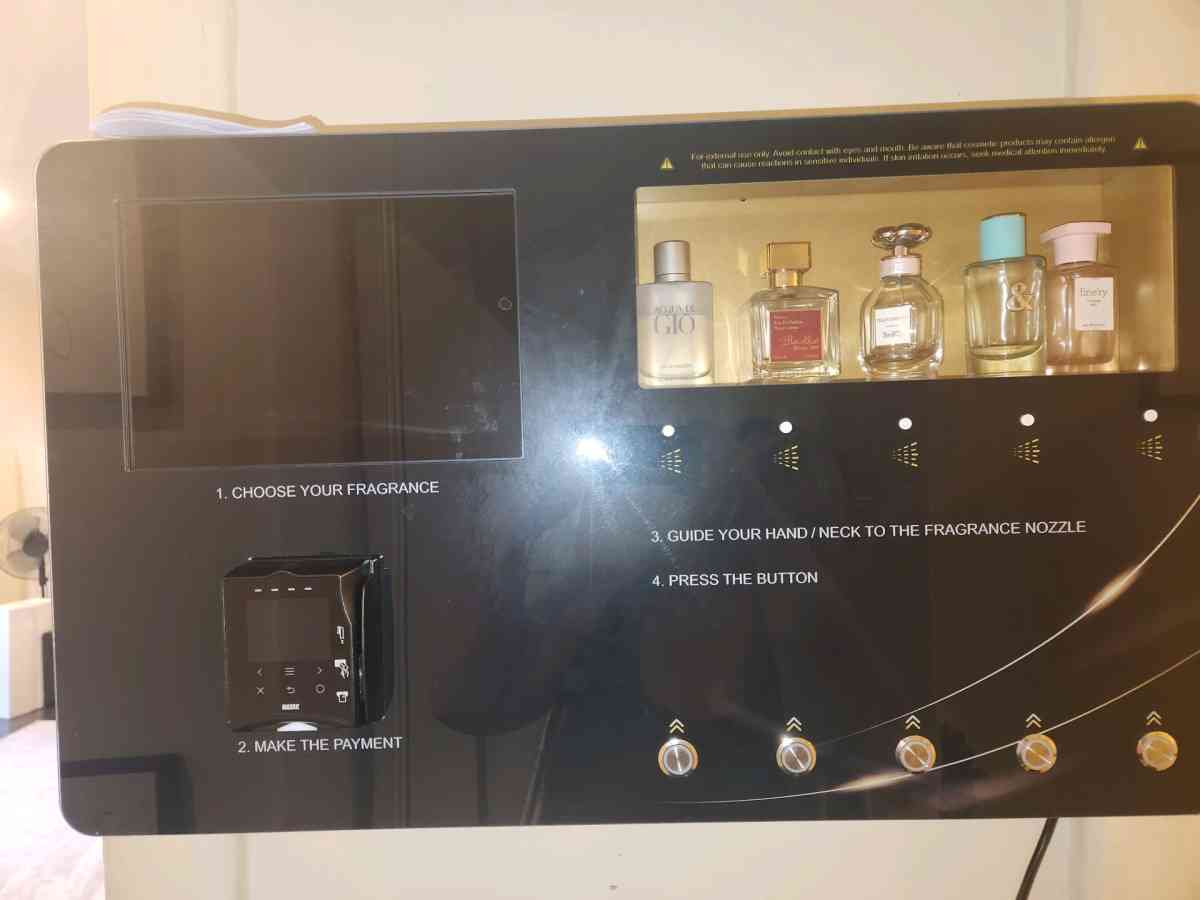 perfume spray wall mounted vending machine - Beverly Hills, California - FleaMarketBay