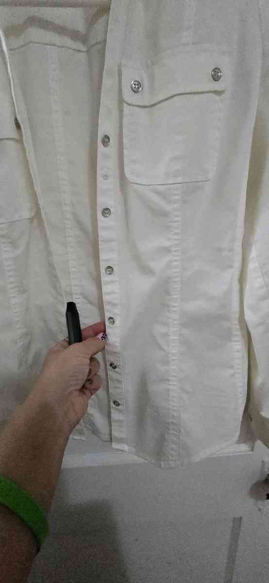 7th Ave White Button down shirt - Ardmore, Pennsylvania - FleaMarketBay
