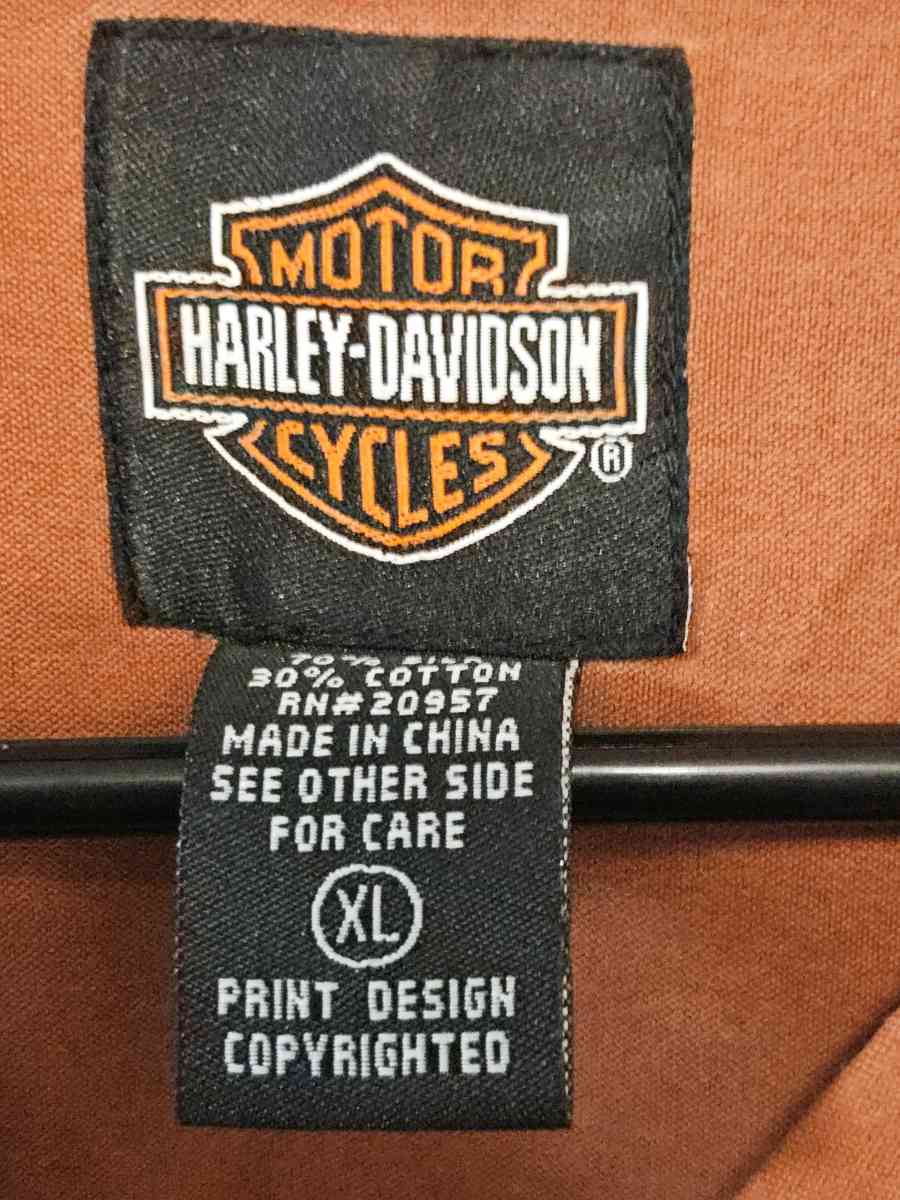 HarleyDavidson Mens Shirt - Tulsa, Oklahoma - FleaMarketBay