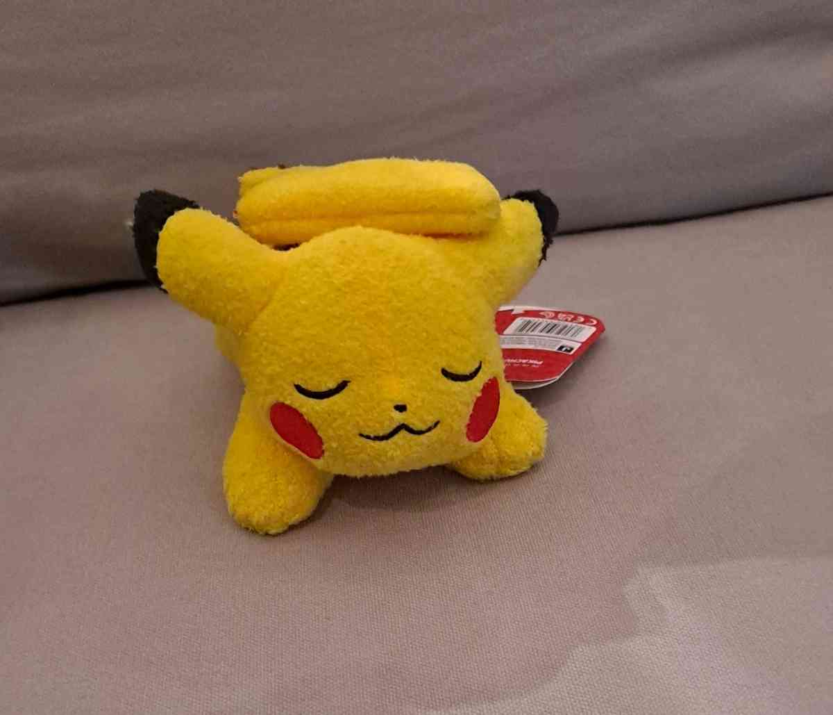Pokmon Sleeping Pikachu NWT Jazwares 6 Plush 2024