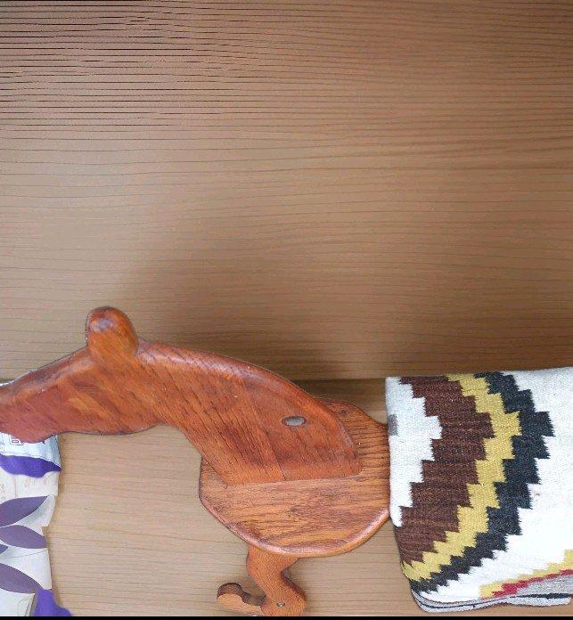 Vintage Wooden Oak Rocking Horse - Columbus, Mississippi - FleaMarketBay