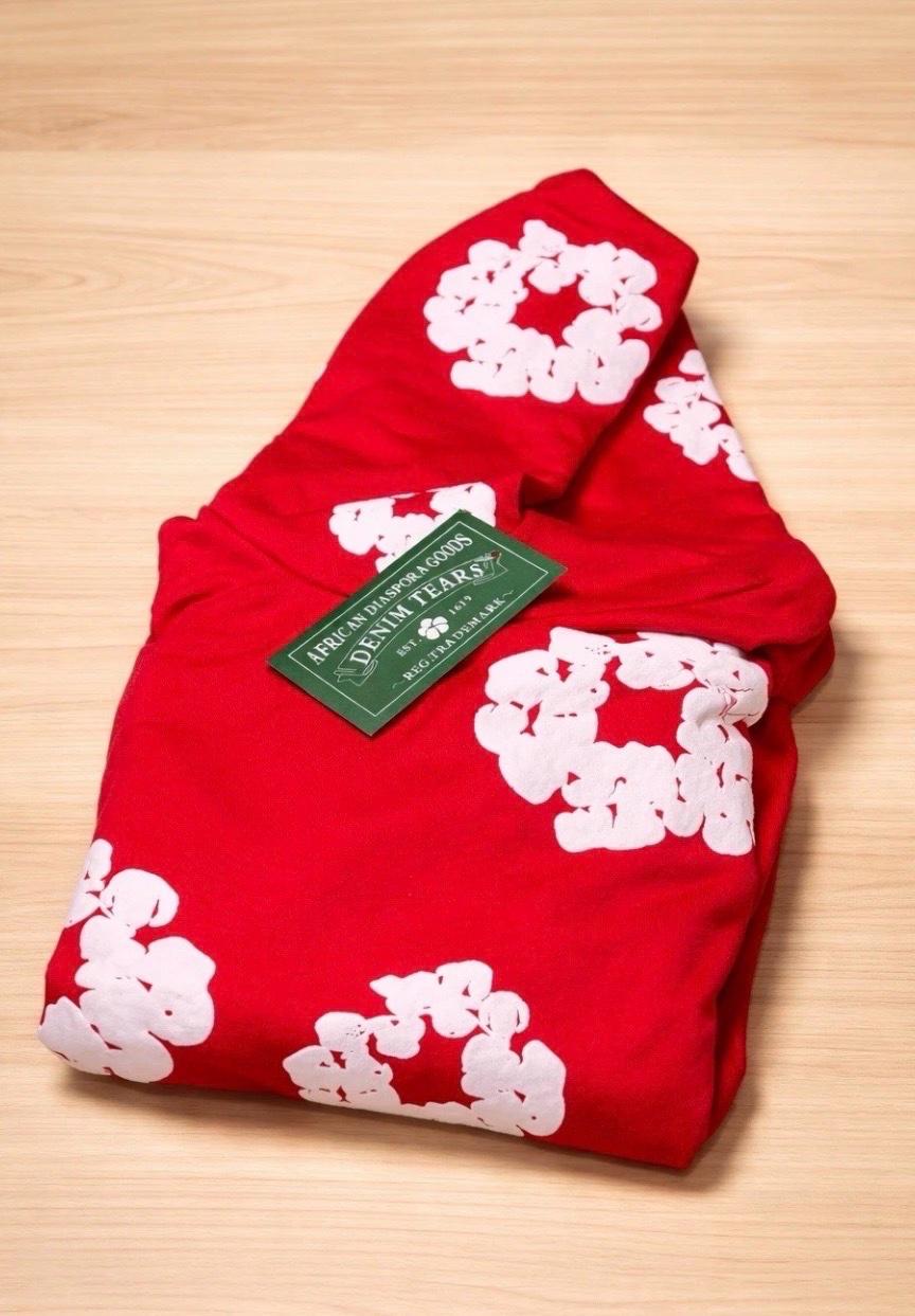 red denim tear hoodie - Oceanside, New York