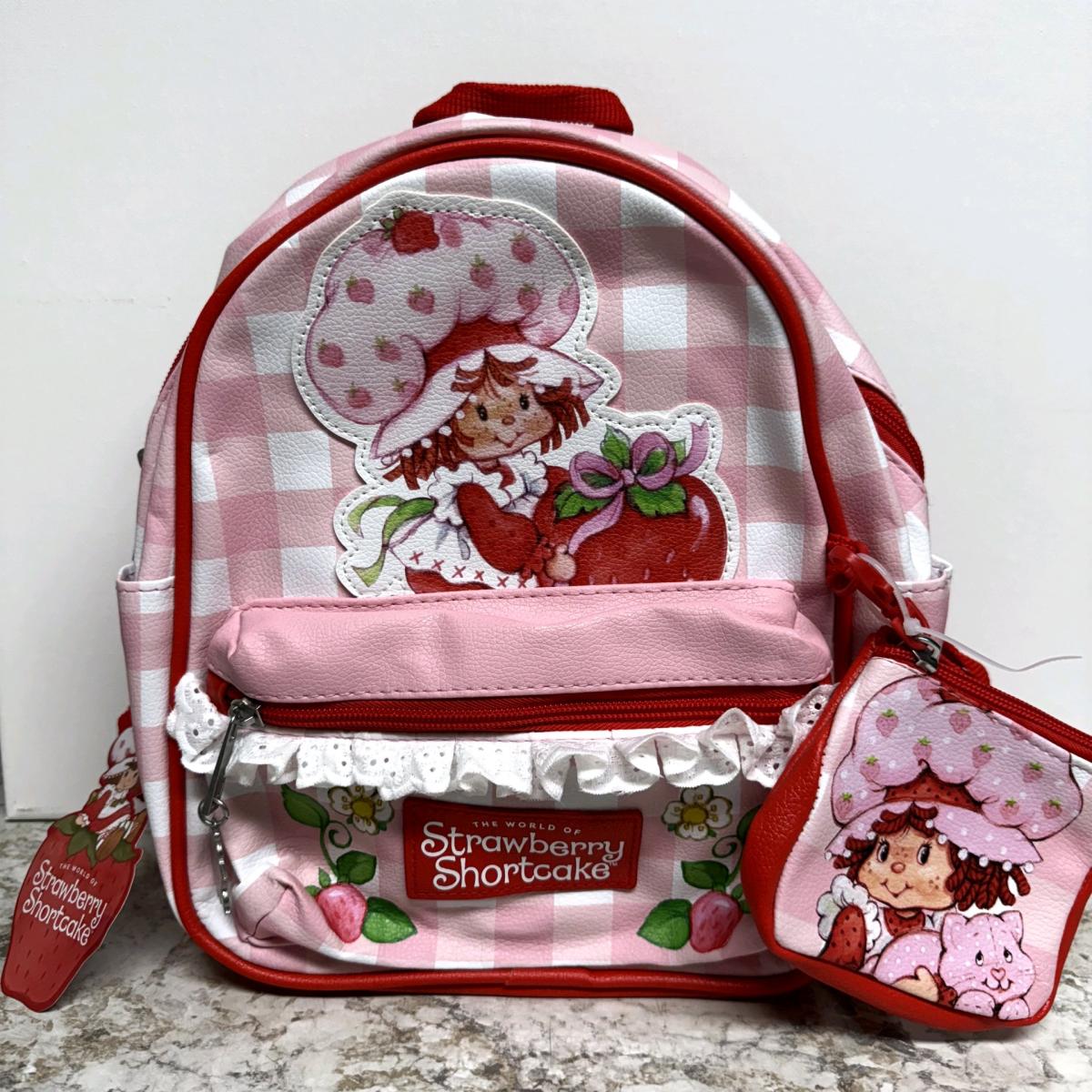 Strawberry shortcake 10 inch backpack with coin purse